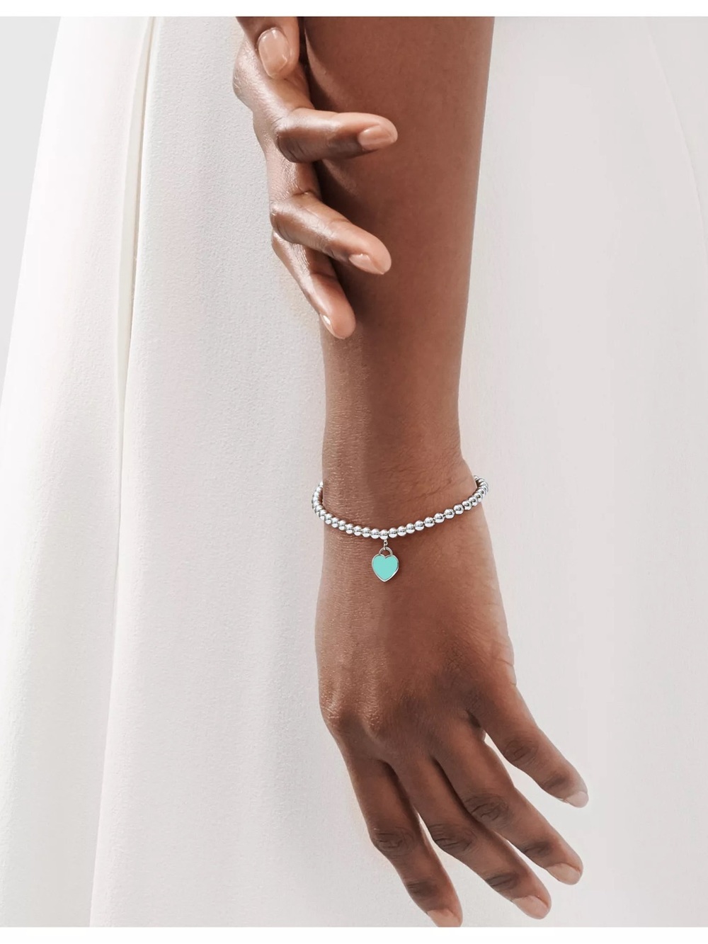 Return to Tiffany®
Tiffany Blue® Heart Tag Bead Bracelet in Silver, 4 mm